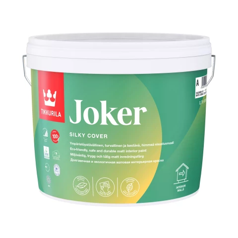 Tikkurila JOKER A 2.7L Zīdaini matēta akrila krāsa