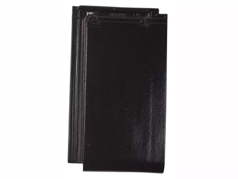 Черепица Tourmalin черная глазурованная 475x280 мм, 5 шт./упаковка, 210 шт./пол, минимальная температура 14°, плотность 10,96 шт./м2 197001157