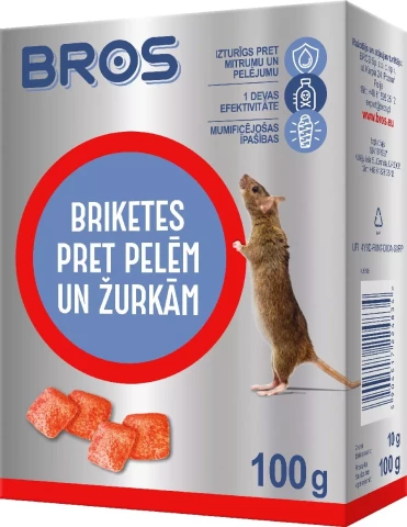 Bros briquettes against mice and rats 100gr