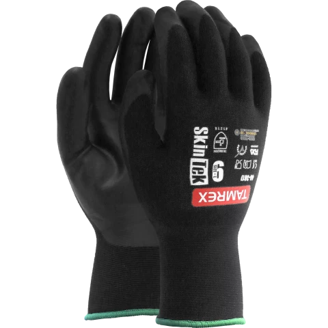 TAMREX SkinTek īpaši plāni cimdi ar pārklājumu, Izm. 9/L