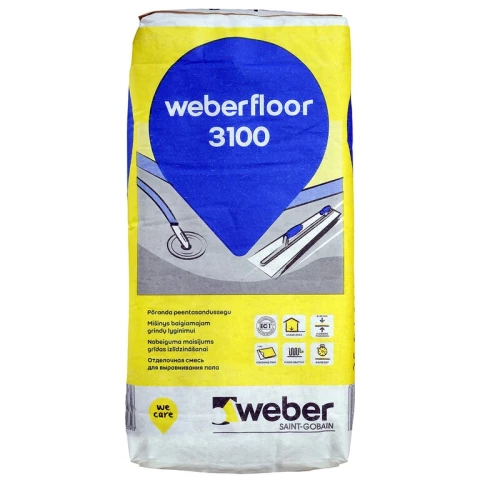 Weber.Vetonit 3100 20kg Nobeiguma līdzinātājs 0-10mm