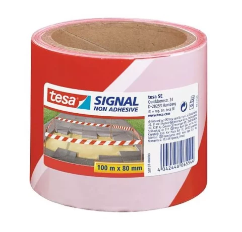 tesa Absperrband nicht kleb. r/w 100x80