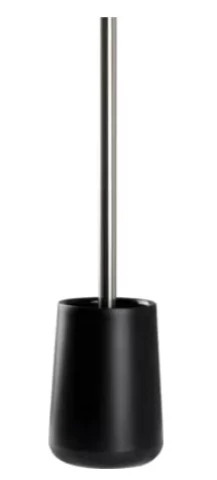 Ridder Щетка для туалета Kira, черная, цвет ручки - хром, ABS / нержавеющая сталь