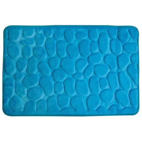 765-32 Paklājs lateksa RIMINI 60x95cm, gaiši zils DUSCHY