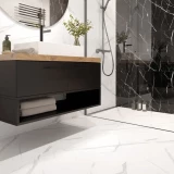 Виниловое напольное покрытие Vilo calacatta white 600x600x6мм 33.кл. (1.44м²/4шт.) с подложкой R10