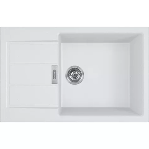 FRANKE virtuves izlietne S2D 611-78 XL 780x500mm Tectonite Arktis weiss 143.0590.221