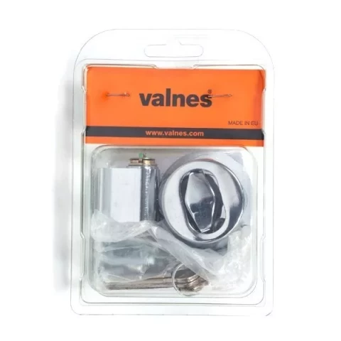 Овальный цилиндр с винтом и подкладкой 13 мм. подставка под замок, 3 ключа, хром