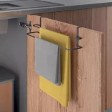 Dubults dvieļu turētājs GALILEO 38x10x9cm, melns