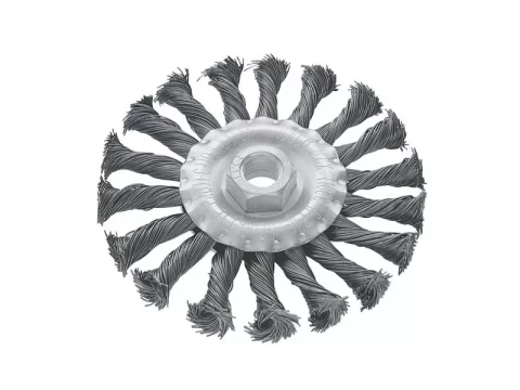 NOVIPro Щётка-крацовка круговая, витая стальная проволока, M14 ø115мм