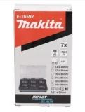 Набор насадок 7 размеров 1/2" x 38 мм (13, 17, 19, 21, 22, 24 мм) MAKITA E-16592