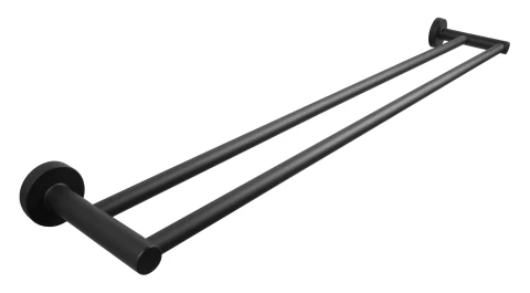 CARBON dubultais dvieļa turētājs, melns