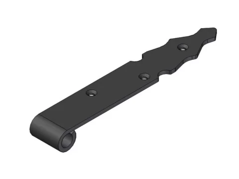 Durvju montāžas plāksne eņģei 7050-300 melna AMIG