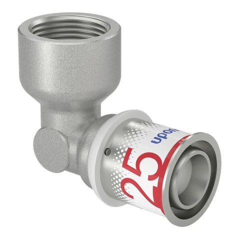 1070542 Uponor press elbow 90° metal, 25-3/4" female thread