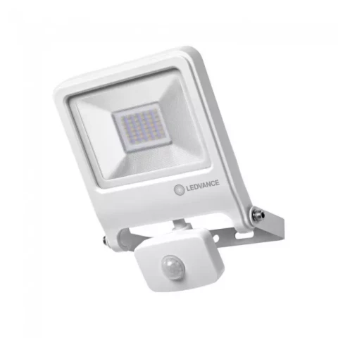Flood light LEDVANCE 30W 2700lm 3000K 120⁰ IP44 with motion sensor white