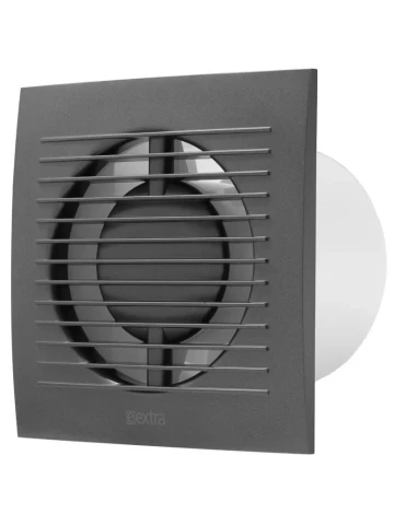 Electric fan E-EXTRA, ø100mm, with timer, anthracite