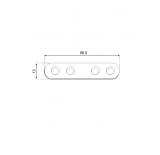 Savienojuma plate 96.5x13x2.0mm, 4gab/iep