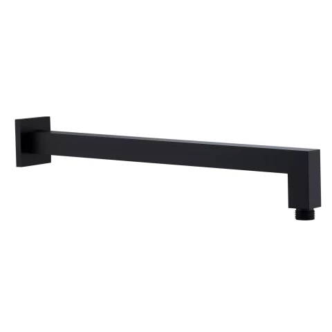 Herz Wall-Mounted Shower Head Holder SQ, Black, UH12212B