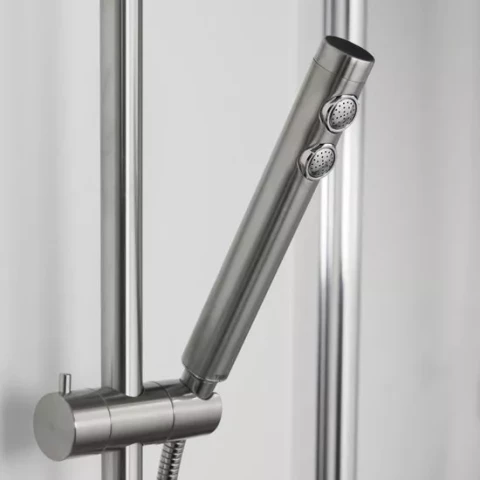 BOSTON душевой набор "Тube", нержавеющая сталь матовая