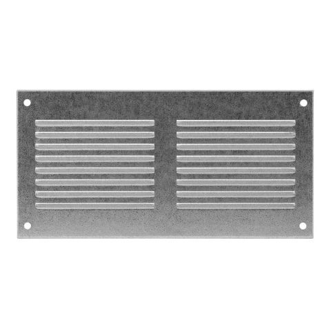 grille metal, 200x100mm, zinc