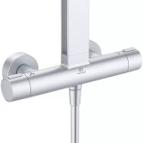 Ideal Standard Alu+ dušas sistēma ar termostatu, augšējā dušas galva 260 mm,hroms,BD583SI