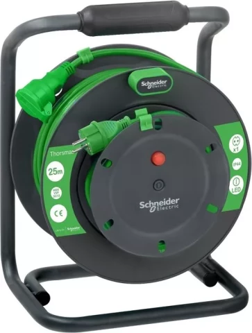 Удлинитель 25m, 1-местный, в катушке, IP44