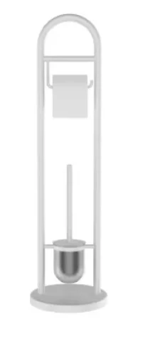 Ridder Отдельно стоящий набор туалетных ершиков Jundah, белый, сталь