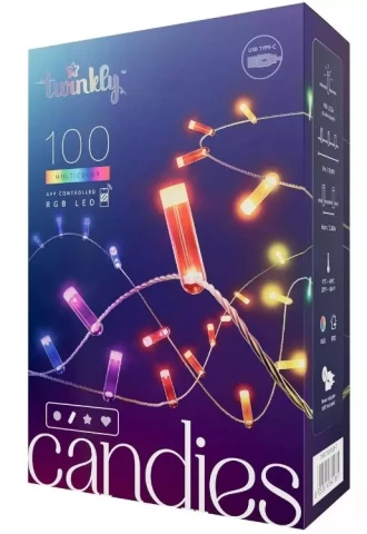 Smart LED string lights Twinkly Candies Candles GenII 6m 100LED IP20 BT+Wi-Fi USB-C