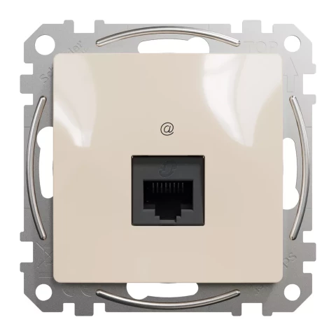 SEDNA Datu kontaktligzd 1xRJ45 CAT5E bēšs SDD112451