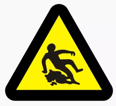 Sticker ''Caution slippery surface'' H-12