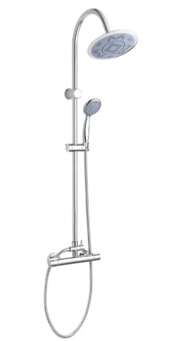 Душевой набор - термостат со стационарным душем GRACJA, хром