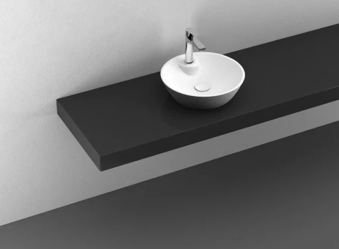 Uzliekama izlietne galda virsmai SistemaY Soft d45cm Matt White