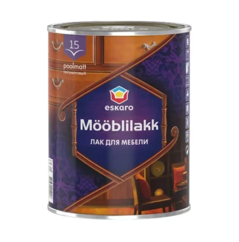 Eskaro MÖÖBLILAKK 15  0.95L Pusmatēta laka mēbelēm