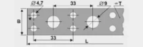 Montāžas lenta  25x1.0mm x10m ZN