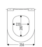 Tualetes poda vāks Cedo LIDO Beach SC Duroplast balts