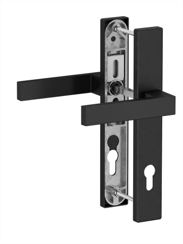 Door handle Dublin for plastic door 92mm black