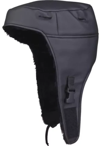 Cepure ziemas ķiverei melna