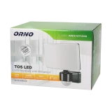 LED prožektors ar PIR sensoru 240° 30W 2200lm 4000K IP65 melns OR-NL-6148BLR4