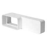 соединение плоских каналов пластмассовое, 220x55mm-110x55mm