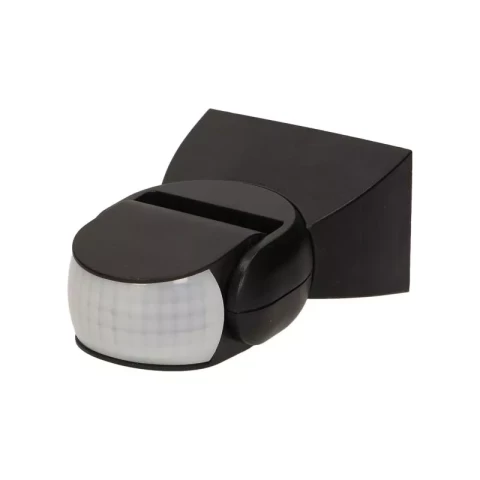 Infrasarkanais kustības sensors 180⁰ 12m 3-2000LUX 1200W IP65 melns