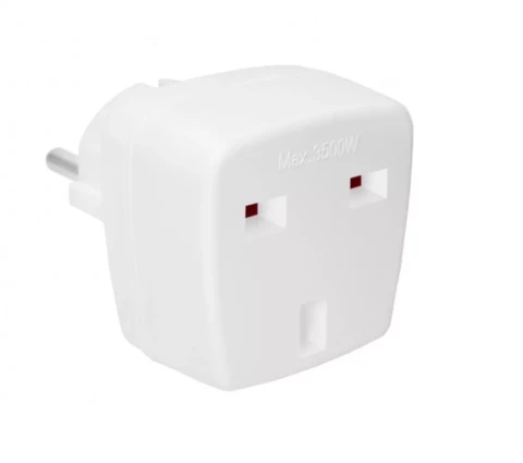 Adapter English COL10 EU-UK 230V A10-COL10 AD75 250V 7.5A white