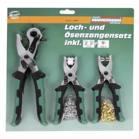 Kniedētāji ādas apstrādei komplekts, MANNESMANN M10993