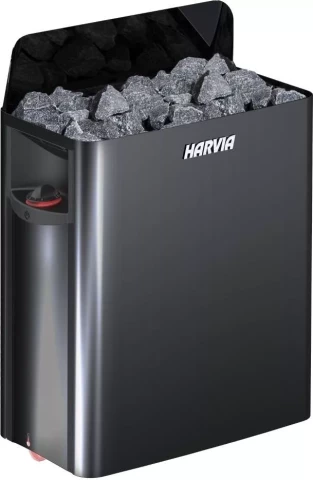 HARVIA electric sauna stove The Wall 4.5kW black, 3-6m3, HSW450400M HARVIA