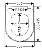 TOSCANA BEACH SC ECO t.seat,duropl.,white,2,6kg