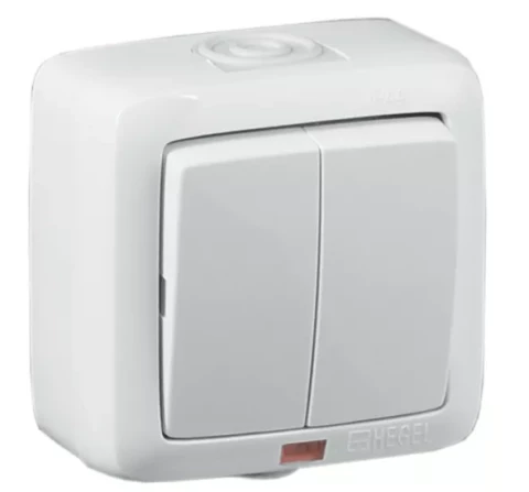 Выключатель 2кл О/У с инд 16А