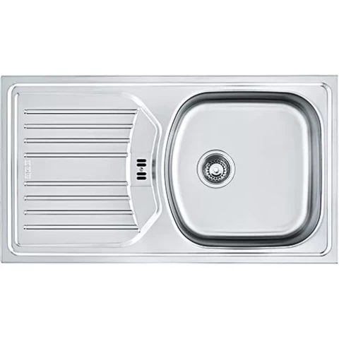 FRANKE virtuves izlietne ETN 614-N 780x435mm nerūsējošā tērauda ar vent. 101.0288.027 xx