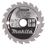 Zāģripa T.C.T. SPECIALIZED 85X1X15mm 10° T20, MAKITA B-16885