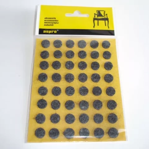 Aizsargpaliktnis mēbelēm 40002 Melns 48gab/iepak d-10mm