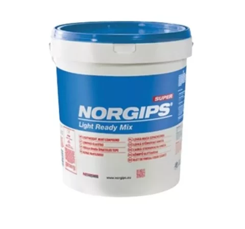Norgips LIGHT READY MIX 20kg Gatavā špakteļtepe (zilā) špaktele
