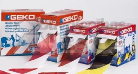 Лента оградительная красно-белая 70mm х200m