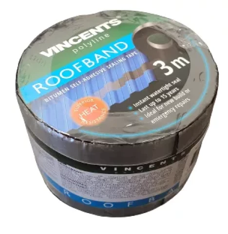 Vincents Roofband 7,5cm x 3m Grey